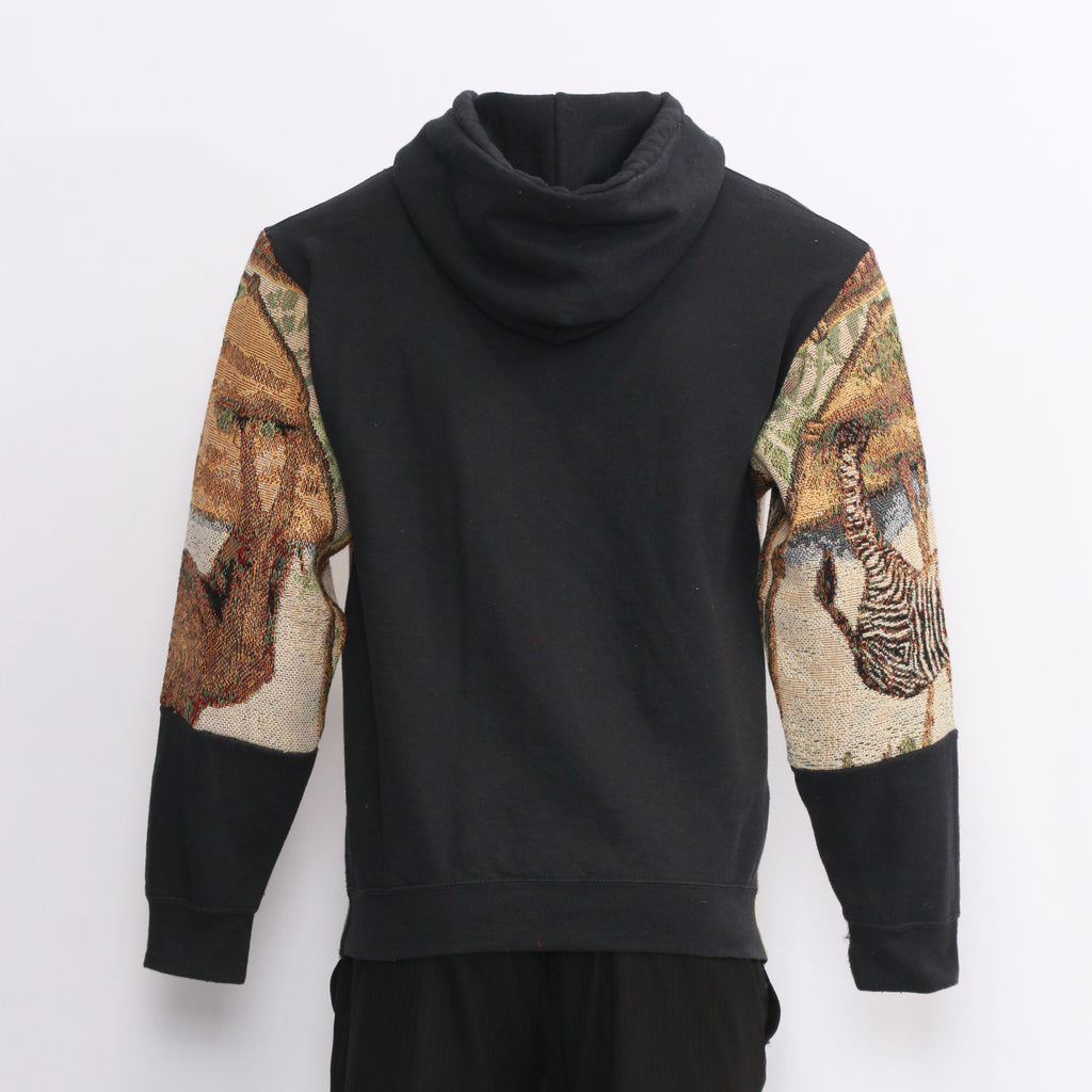 CR1012 Reworked Hoodies With Vintage Blankets Design