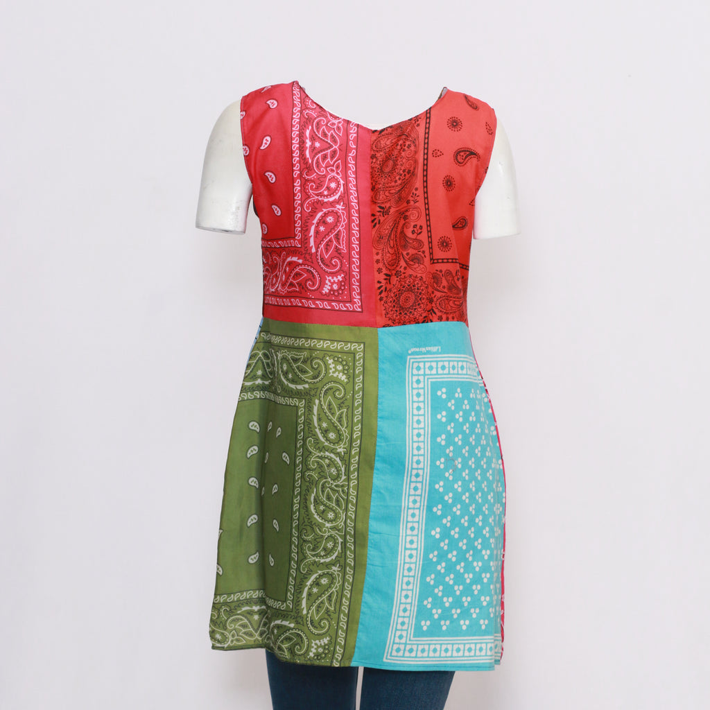reworked vintage dresses Ladies Reworked Bandana Dress With A Modern Silhouette 20 Pieces