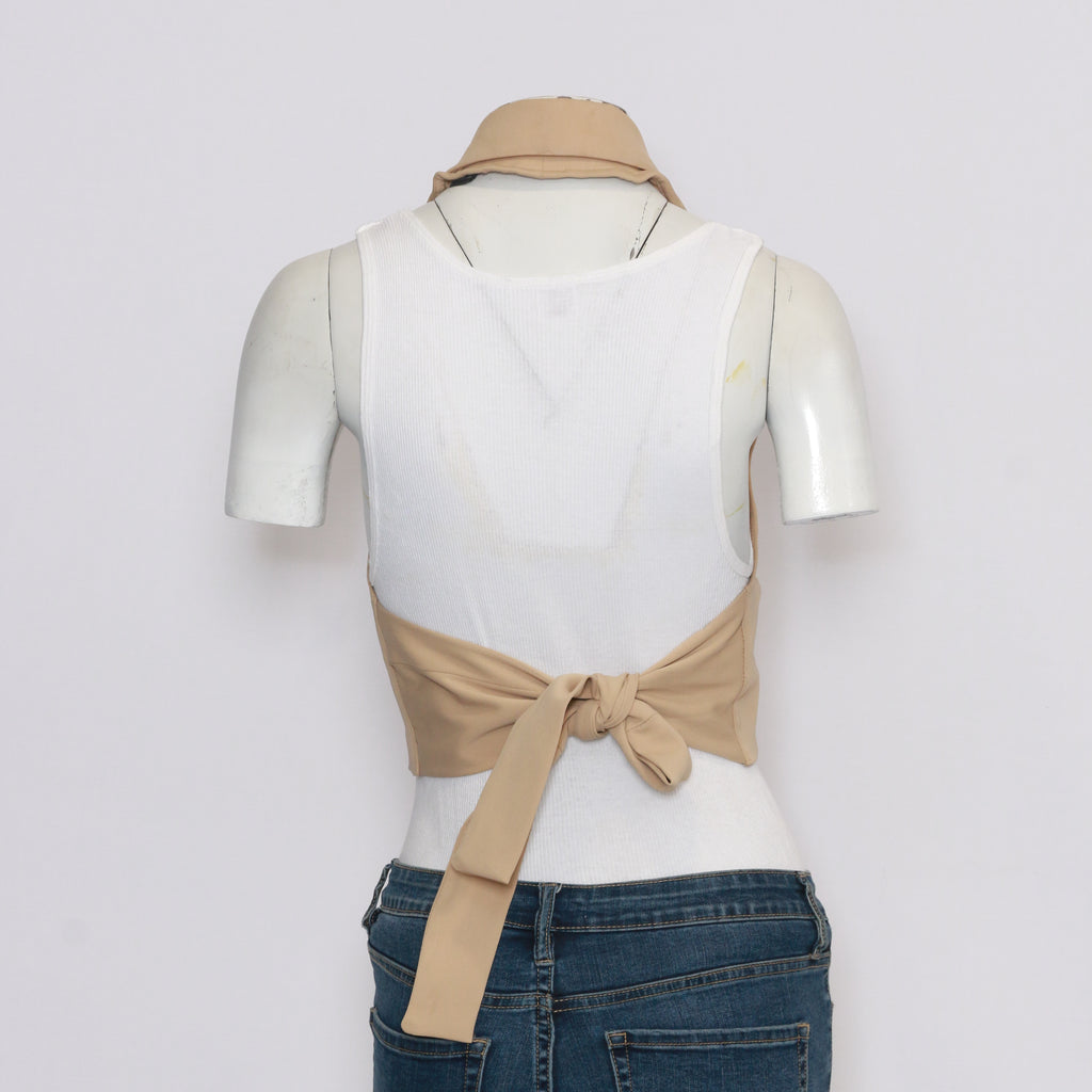 CR317 Ladies Reworked Graceful Halter Neck Gillet