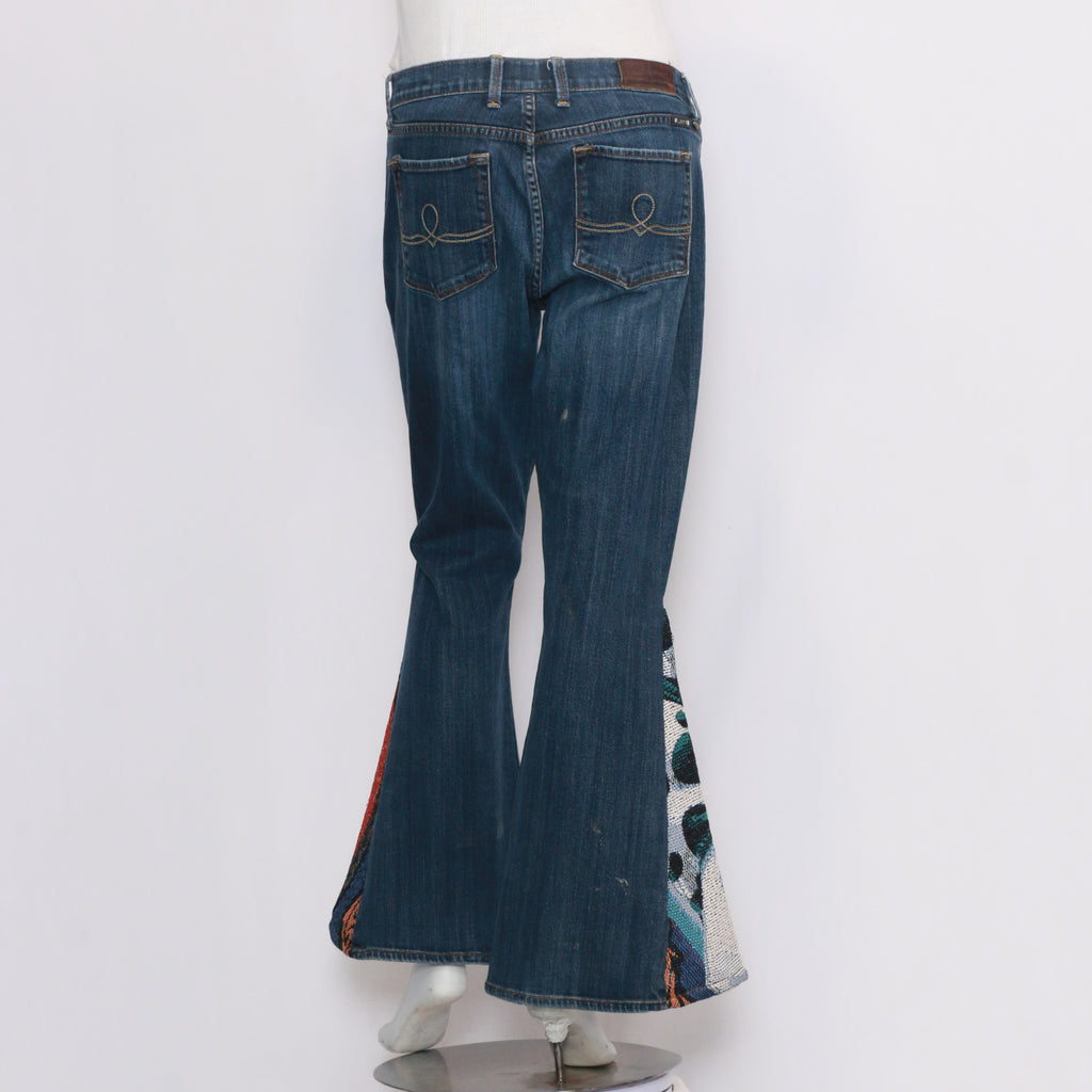 CR1246 Beautiful Denim Bell Bottom Jeans Rework
