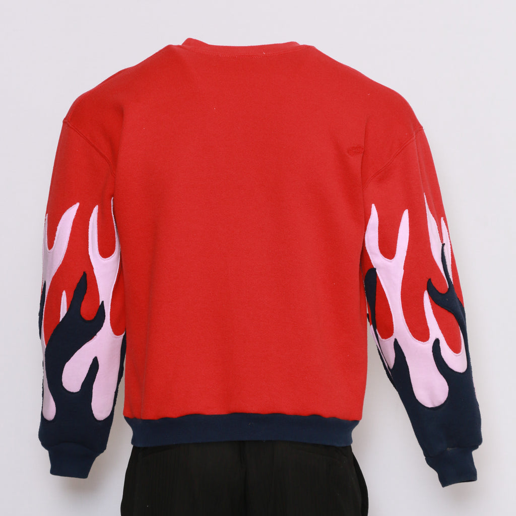 CR7163 Reworked Branded Grade A Flame Sweatshirt