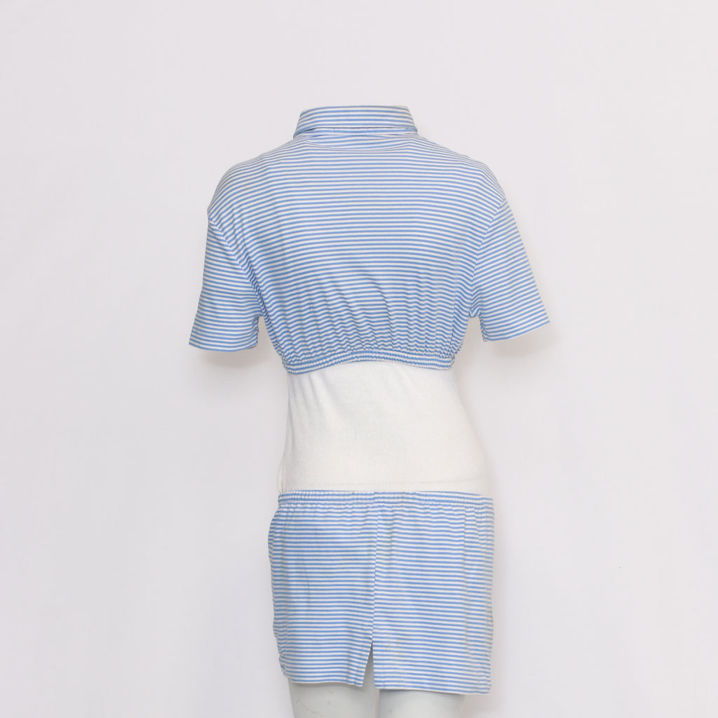 CR46 Reworked Branded Crop Top and Sexy Skirt Set