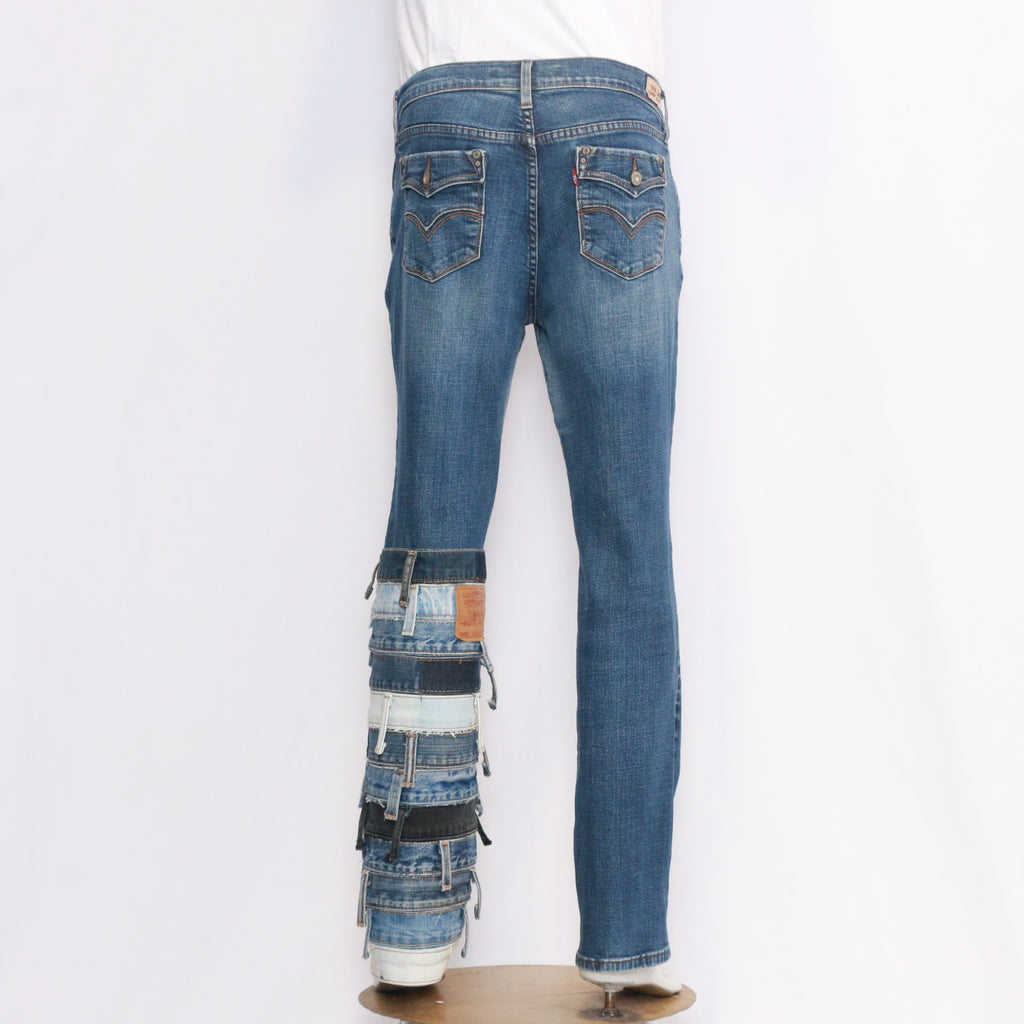 CR21 Women's Reworked Denim Belted Pant