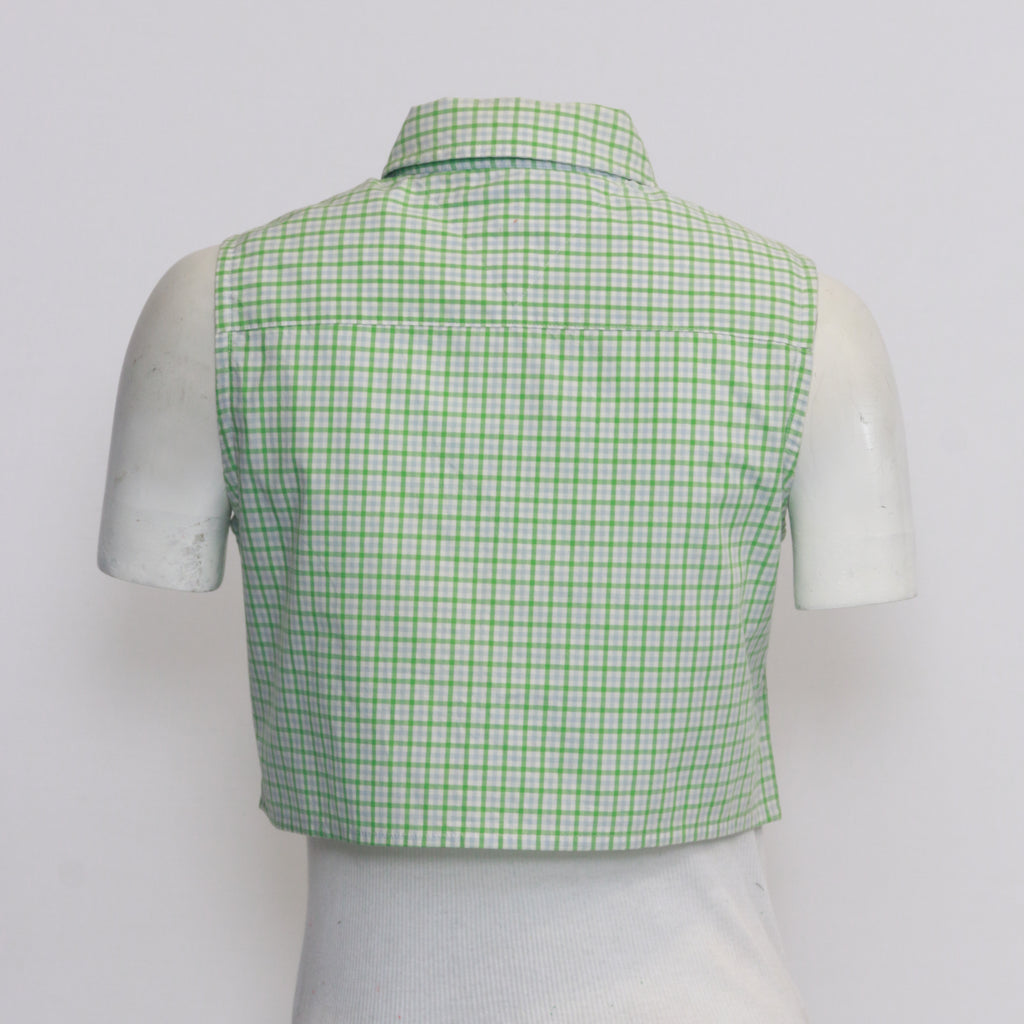 CR168 Reworked Sleeveless Collar Curve Top
