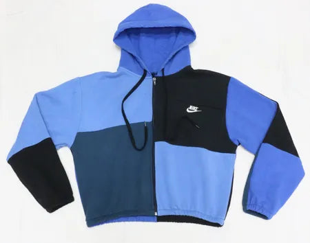 CR1352 Upcycled Colorblock Street Zip Hoodie