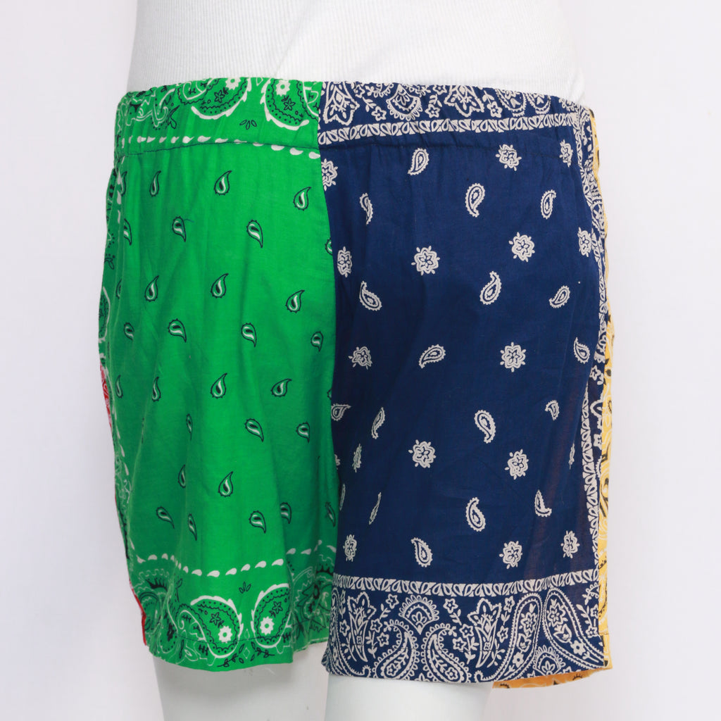 CR169 Women'S Reworked Trendy Bandana Design Shorts