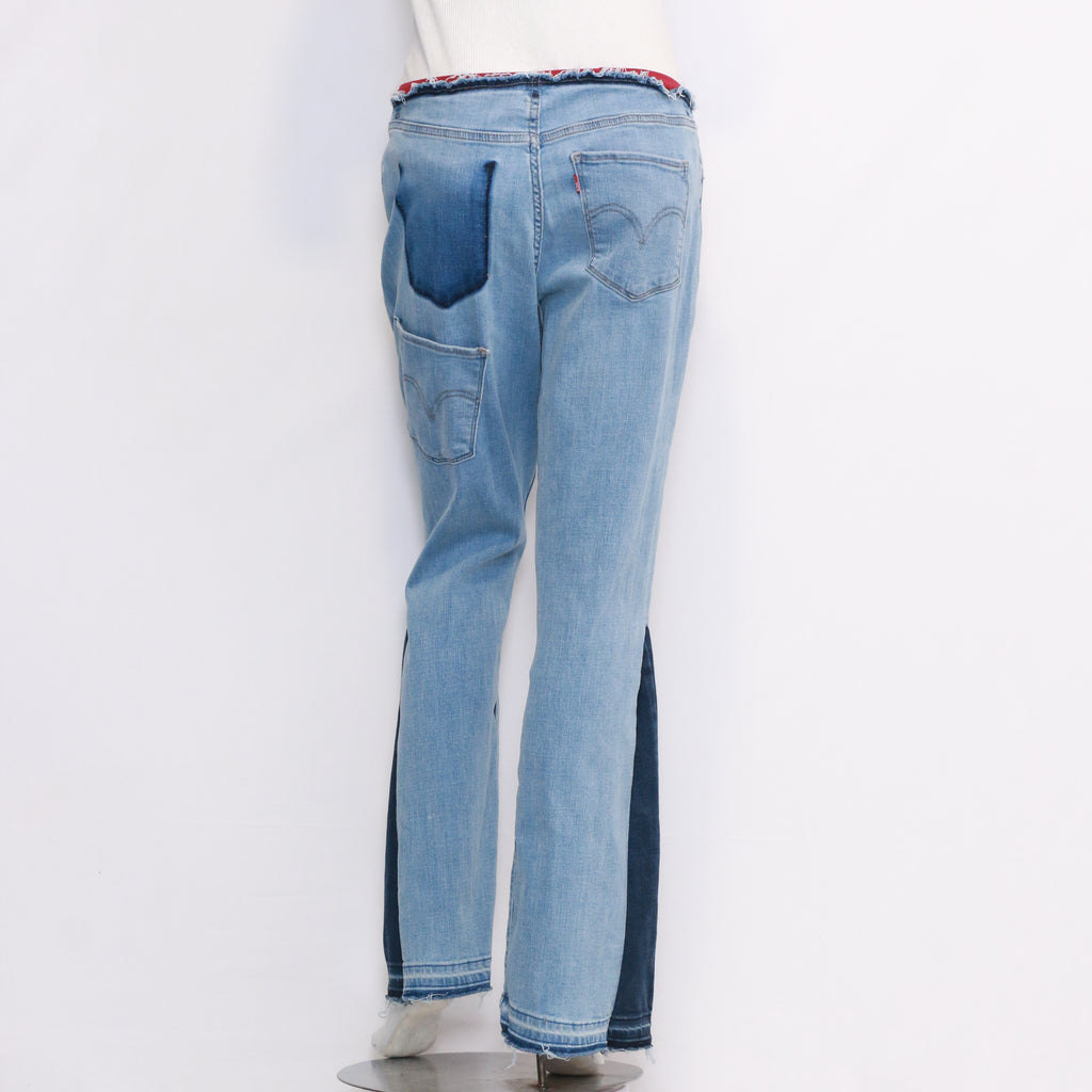 CR226 Reworked No Belt Flared Women's Jeans