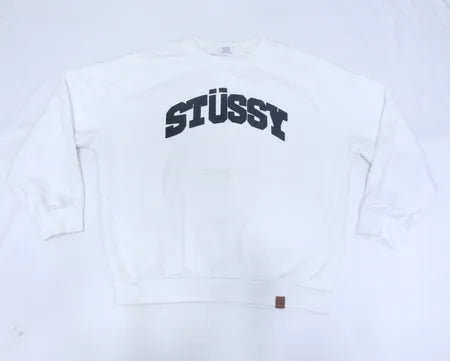 CR1096 - Rework Style Stussy-Inspired Print Sweatshirt
