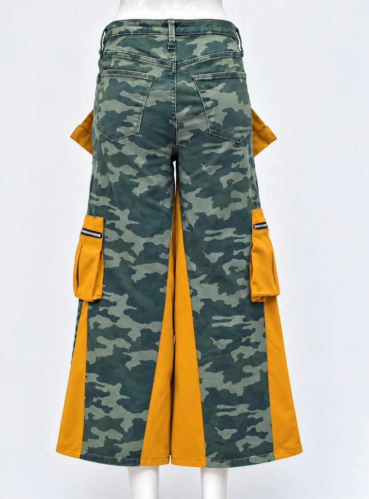 CR2282 UPCYCLED CARHARTT CAMO PANEL UTILITY PANTS