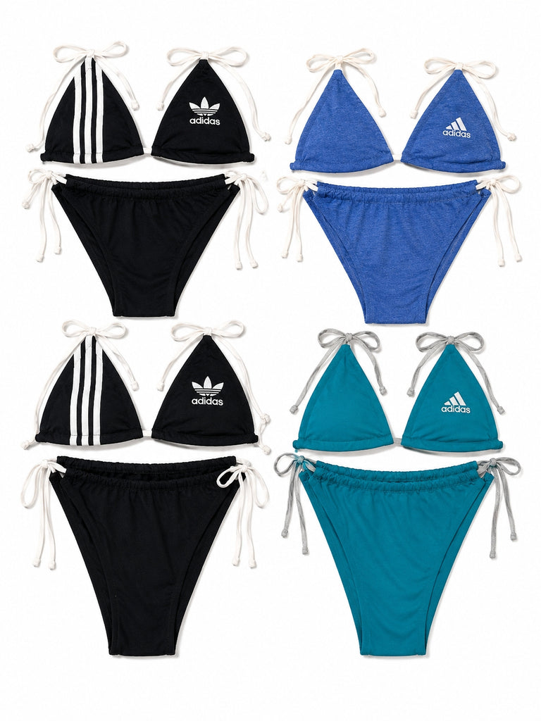 CR9819 Upcycled Mix Branded Bikinis