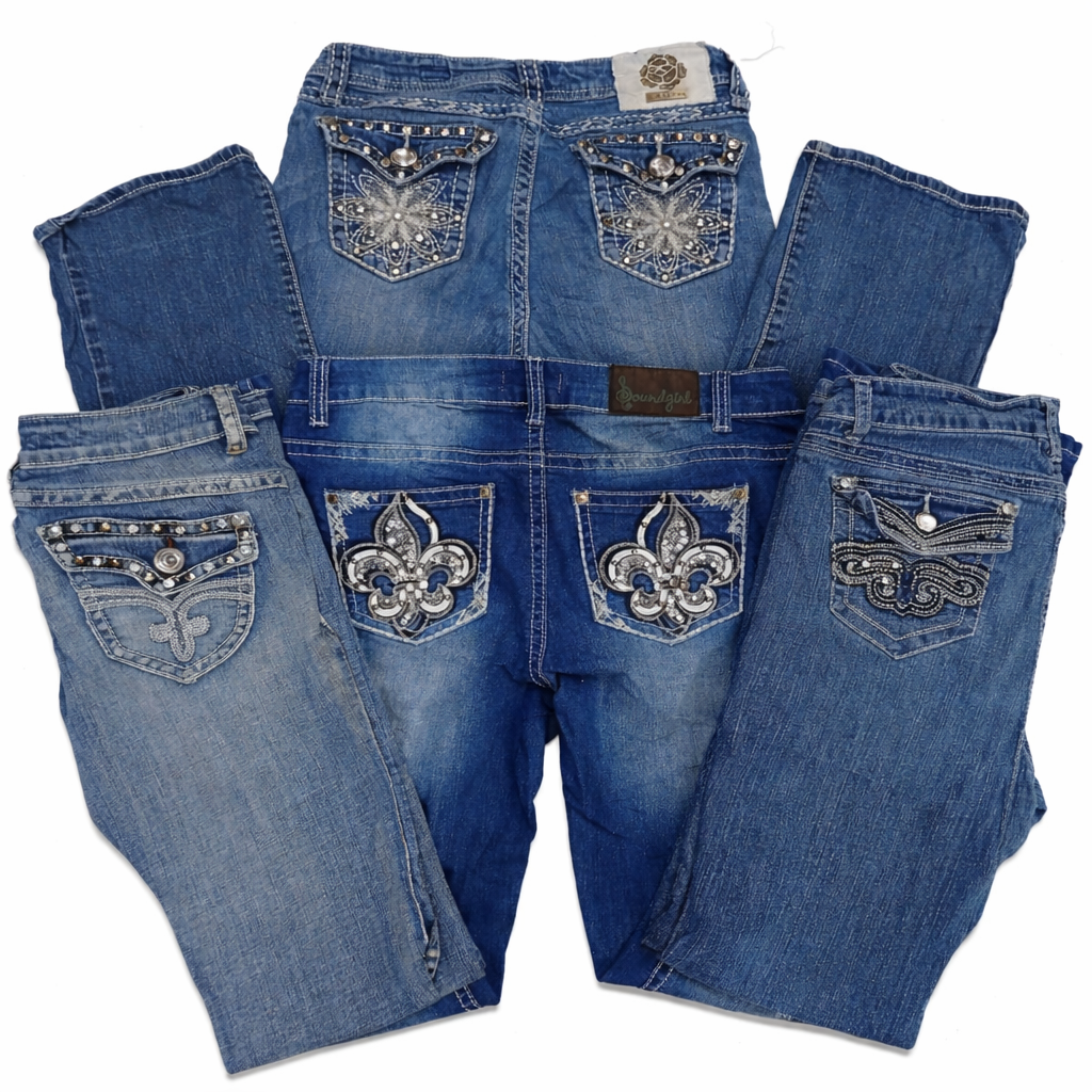 CR-7313 Y2K Flare Jeans