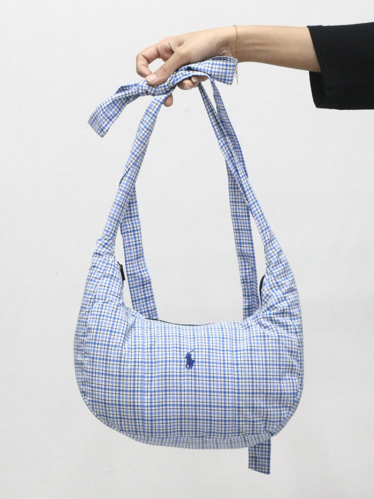 CR1238 Upcycled Tie-Strap Shoulder Bag