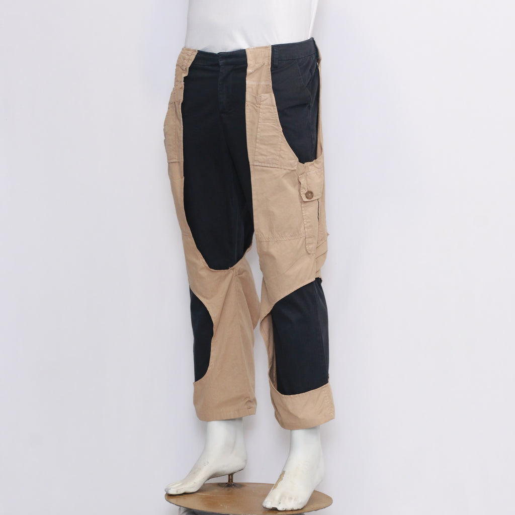 CR9101 Reworked Double Layer Cotton Cargo Pants