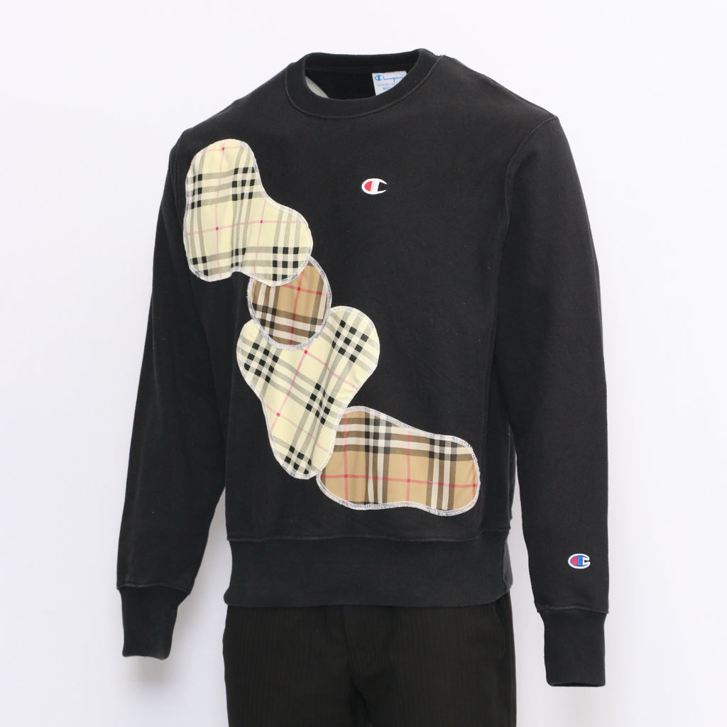 CR1042 Reworked Branded Sweatshirt With Dynamic Style Panel