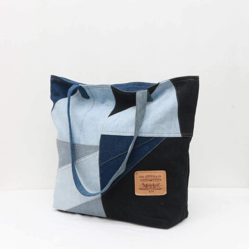 CR8865 Reworked Ladies Denim Hand Bags