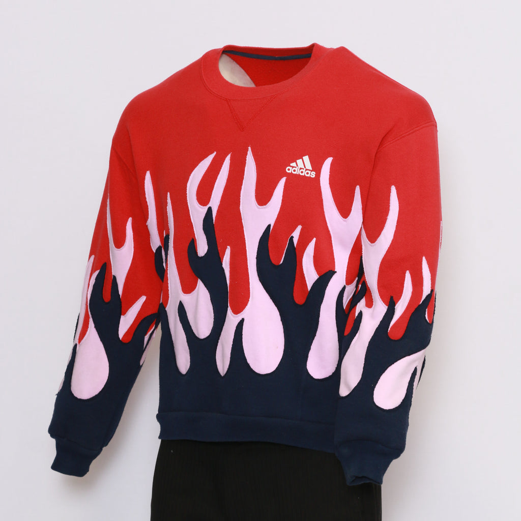 CR7163 Reworked Branded Grade A Flame Sweatshirt