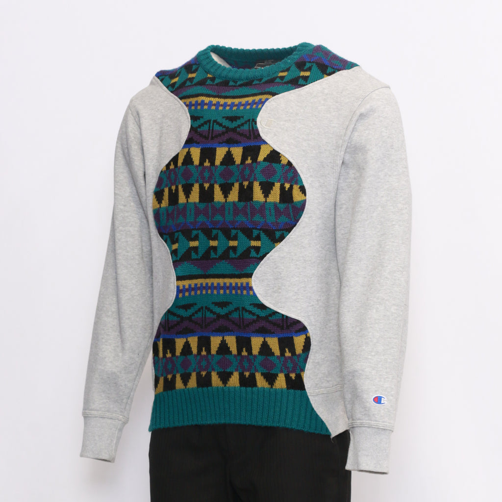 CR173 Reworked Men's Colorful Sweater Sweatshirt