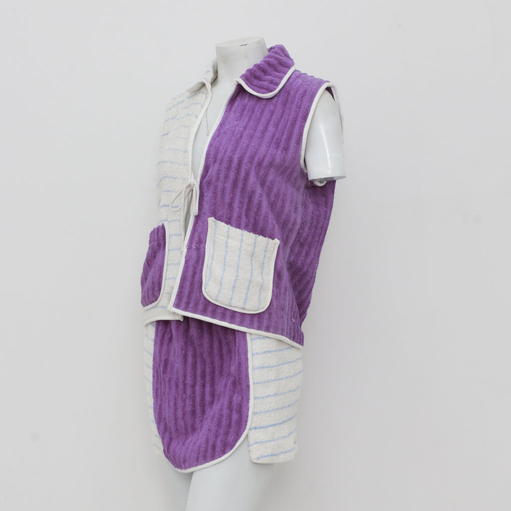 CR1015 Reworked Modern Beachwear Set Blouse & Skirt