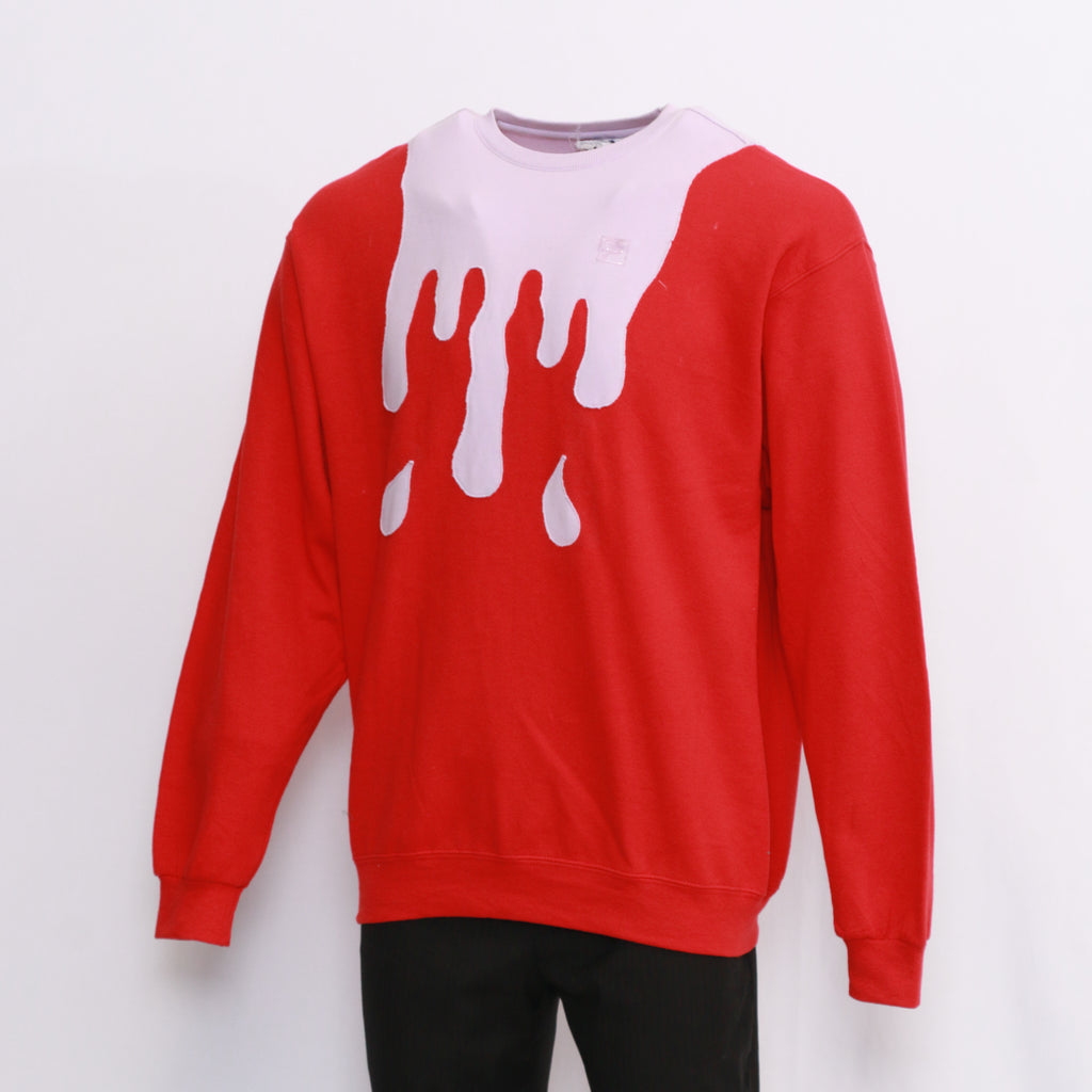 CR259 Reworked Paint Drop Pattern Branded Sweatshirts