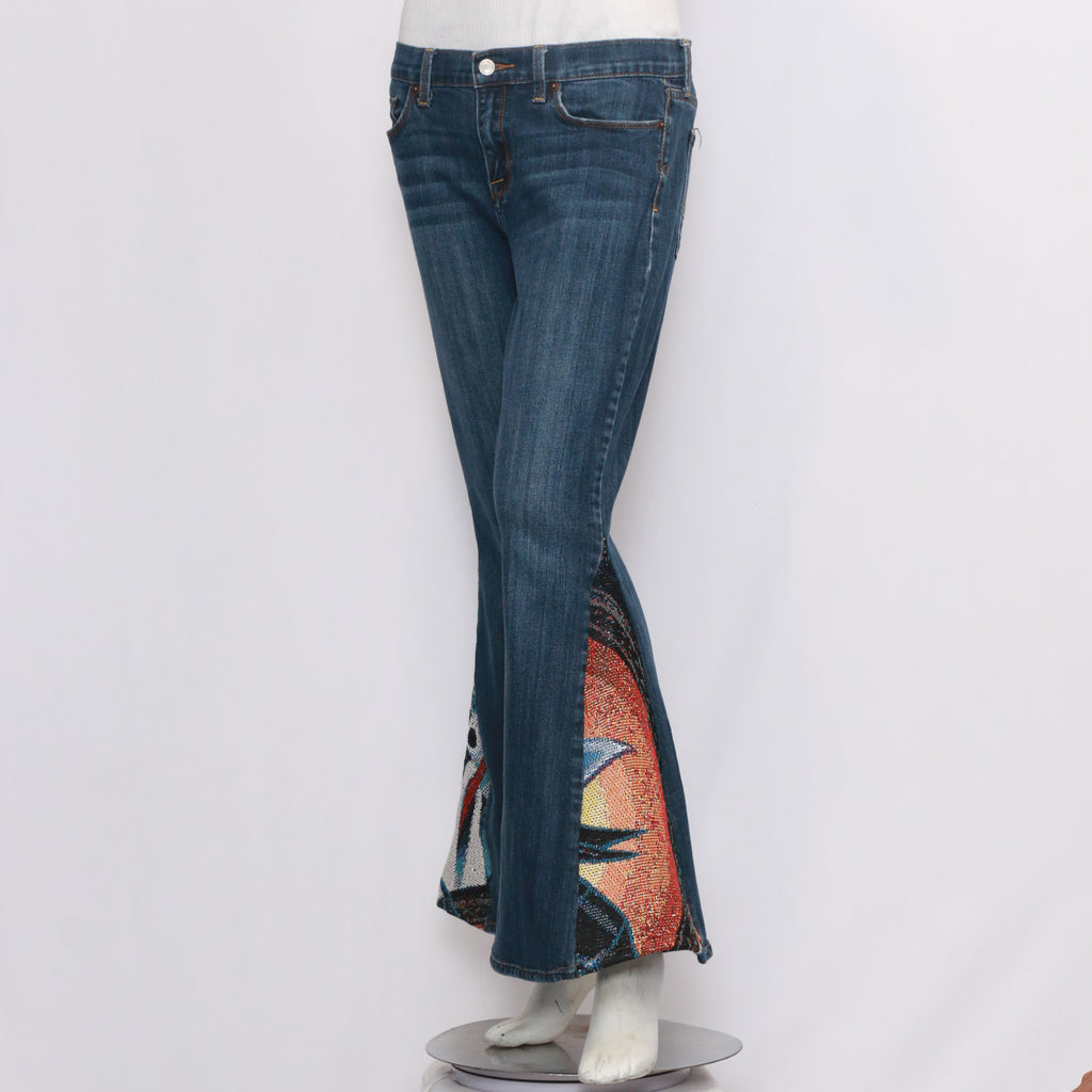 CR1246 Beautiful Denim Bell Bottom Jeans Rework