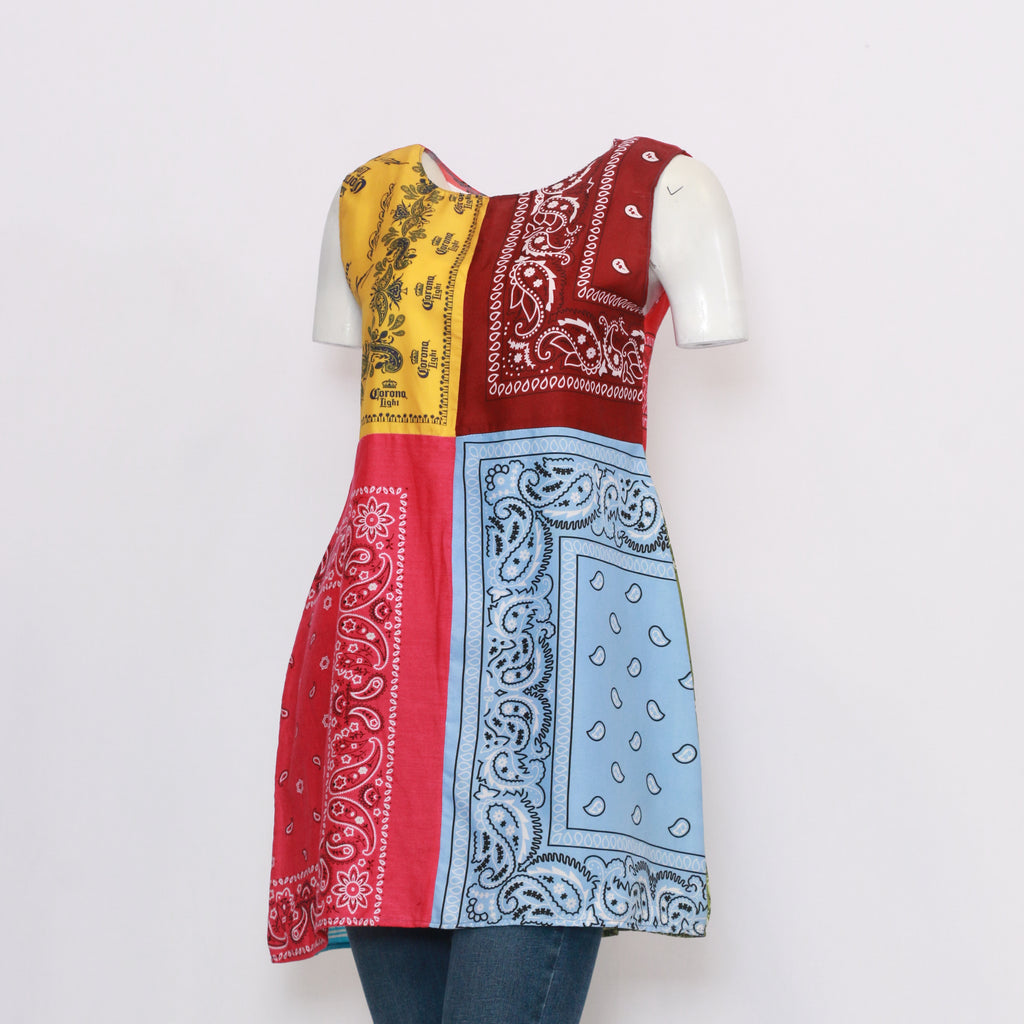 CR1045 Ladies Reworked Bandana Dress With A Modern Silhouette