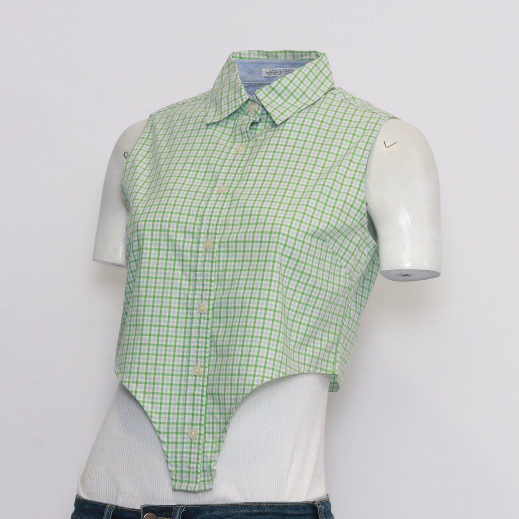 CR168 Reworked Sleeveless Collar Curve Top