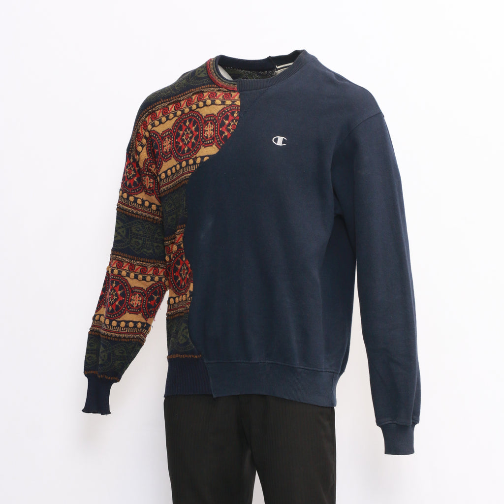 CR019 Men Reworked Branded Sweatshirt