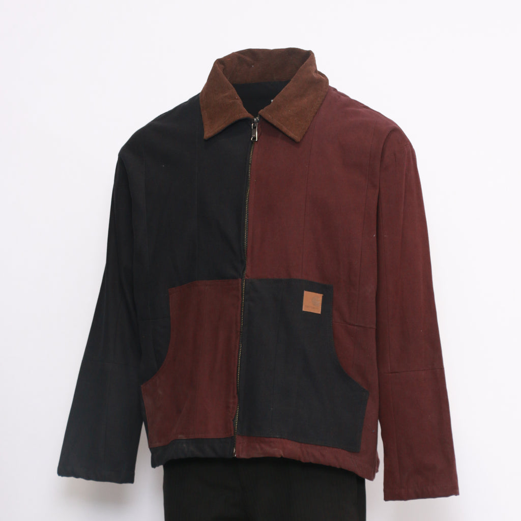 CR203 Added Warmth Reworked Corduroy Double Color Carhartt Jacket