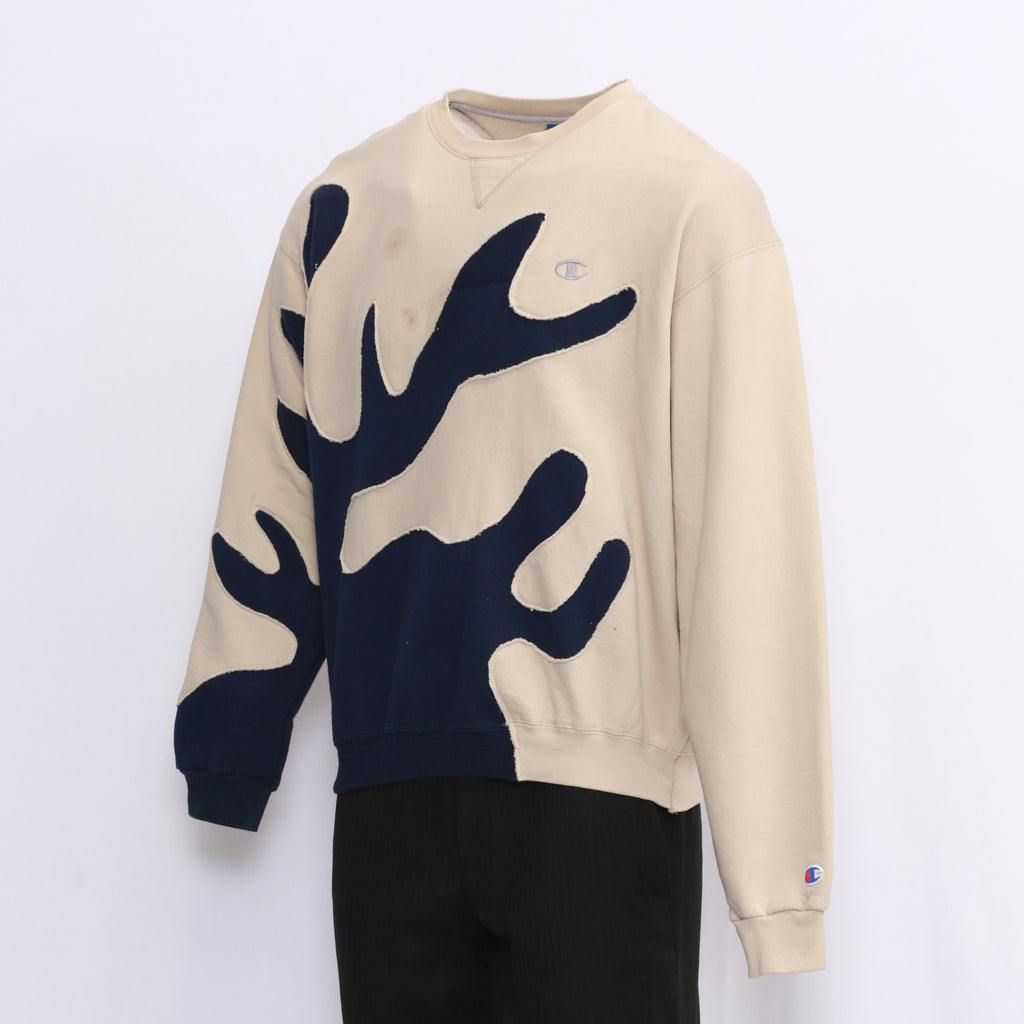 CR258 Reworked Branch Pattern Branded Sweatshirts