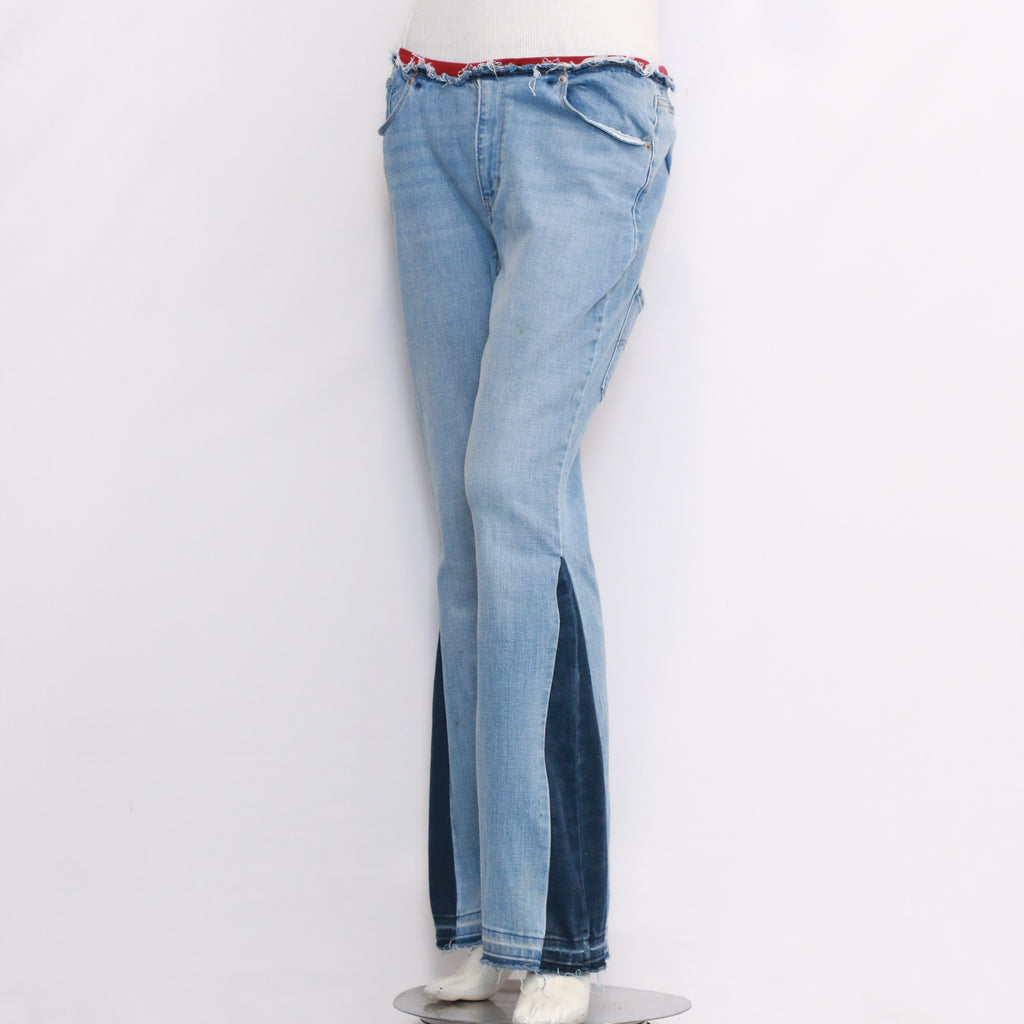 CR226 Reworked No Belt Flared Women's Jeans