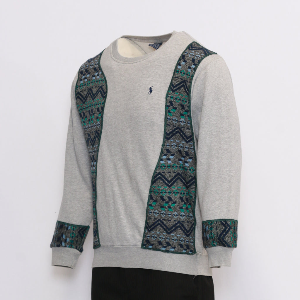 CR252 Reworked Branded Colorful Insert Sweatshirts with Logo
