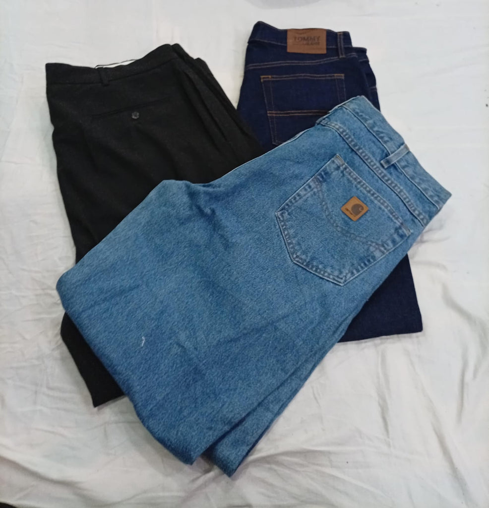 CR12785 Vintage Polo, Tommy Hilfiger and Carhartt Jeans Mix Bundle