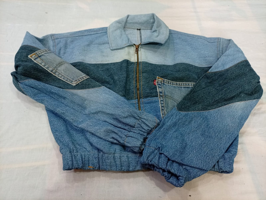 CR13165 Upcycled Levi's Crops Jackets