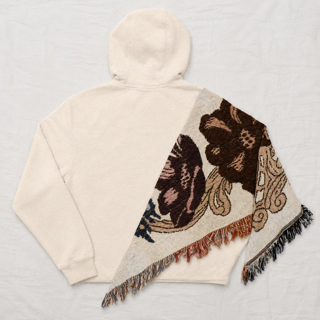 CR2213 UPCYCLED TAPESTRY PANEL HOODIE