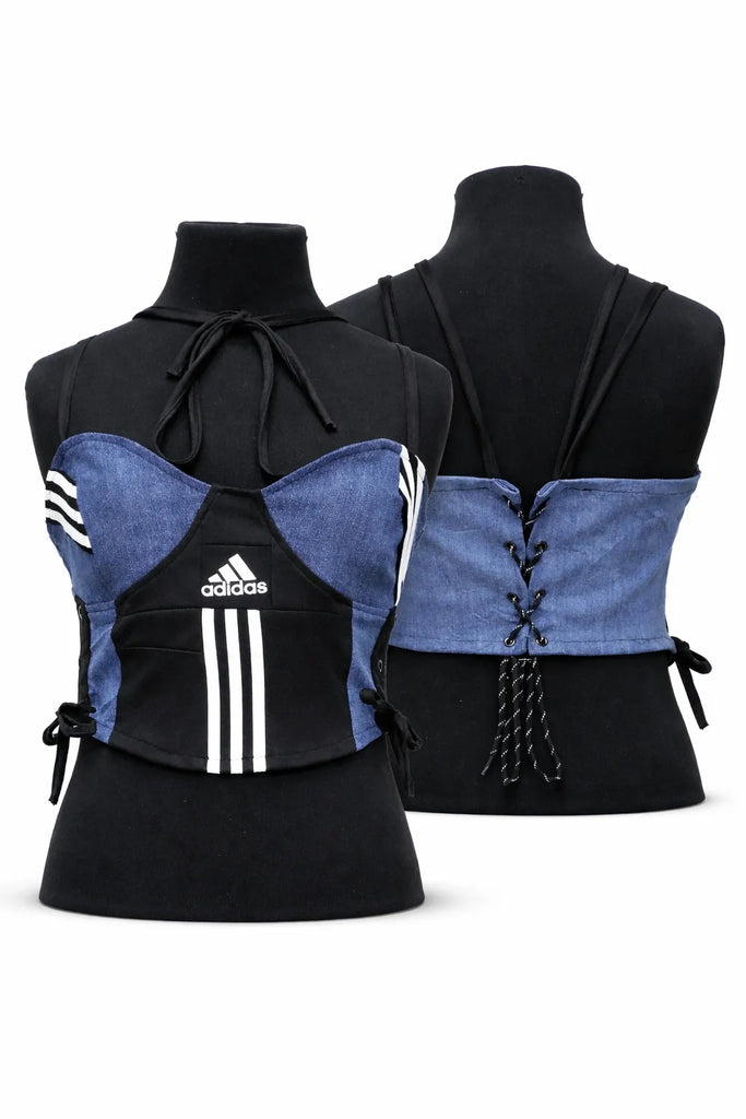 CR1436 Upcycled Corset Top
