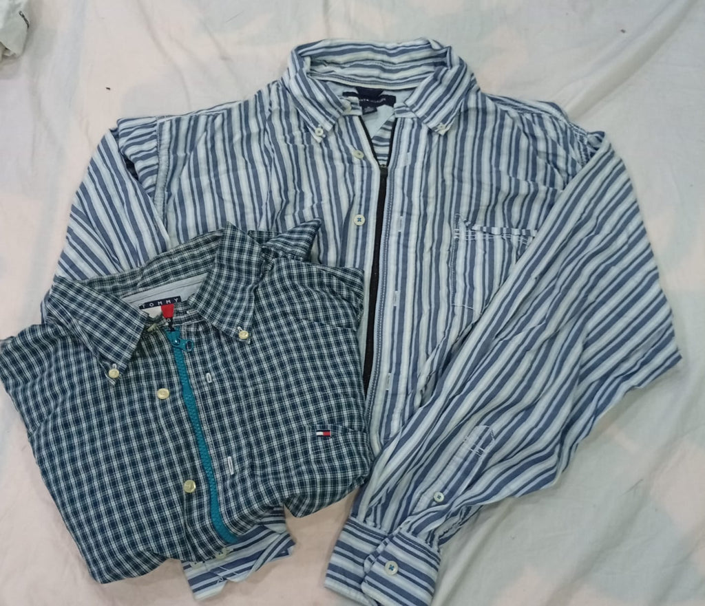 CR11698 Upcycled Tommy Hilfiger and Nautica Crop Tops