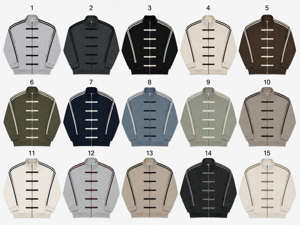 CR2216 UPCYCLED TOGGLE ZIP TRACK JACKET