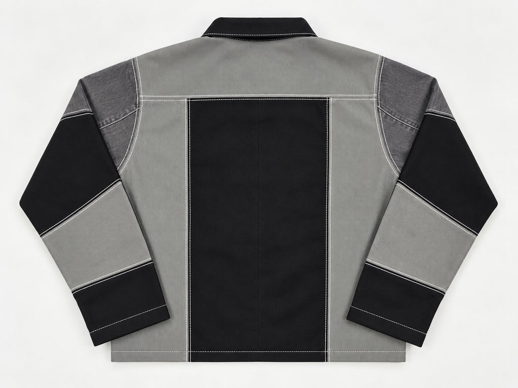 CR2281 UPCYCLED CARHARTT TWO-TONE PANEL ZIP JACKET