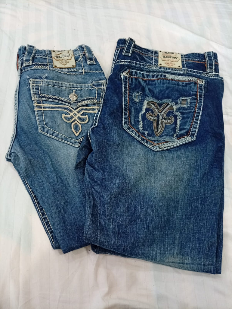 CR12206 Vintage Rock Revival Men’s Jeans
