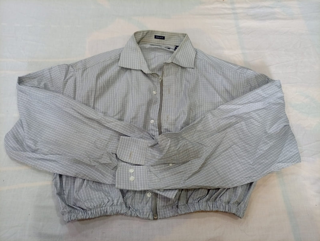 CR13145 Upcycled Mix Branded Crop Shirts