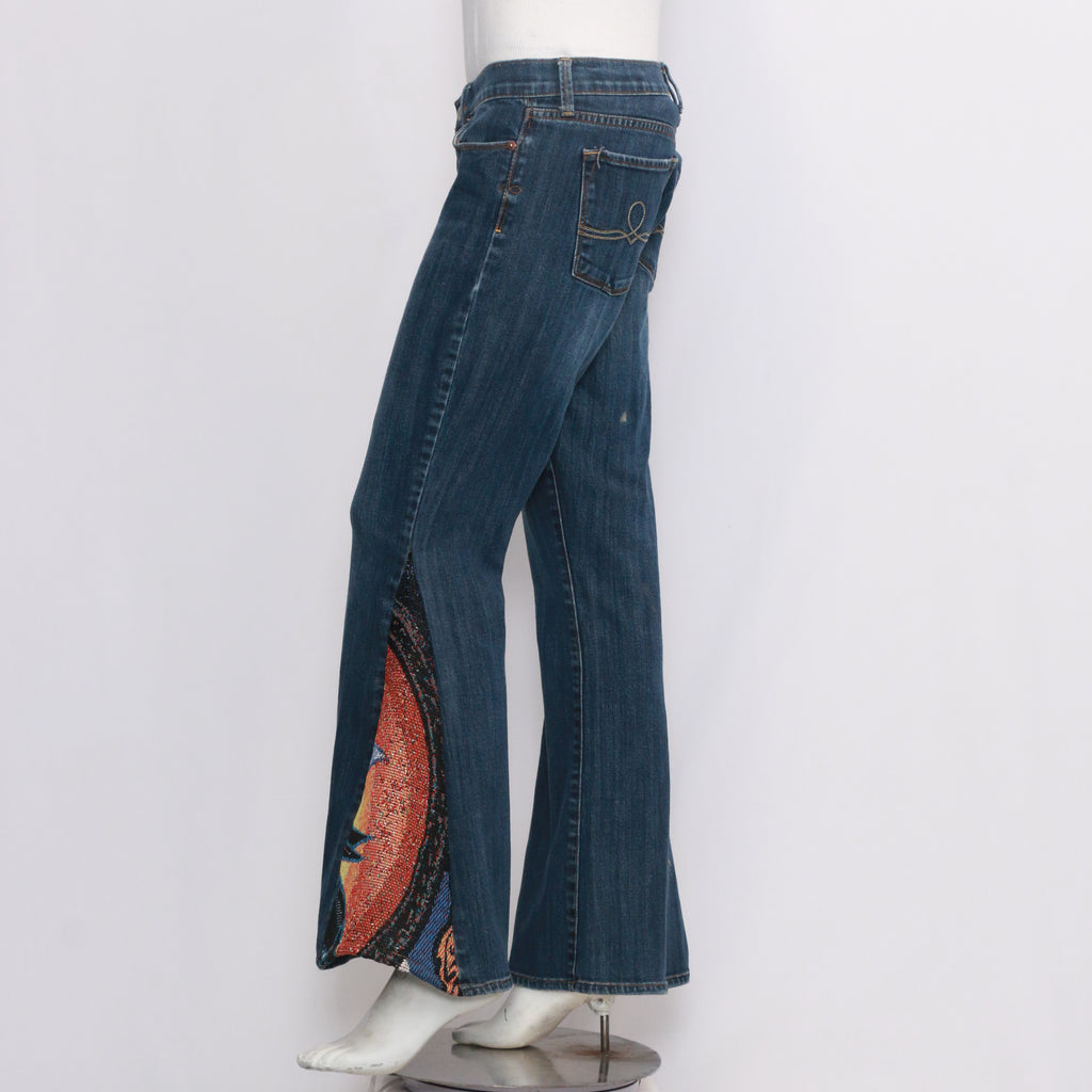 CR1246 Beautiful Denim Bell Bottom Jeans Rework