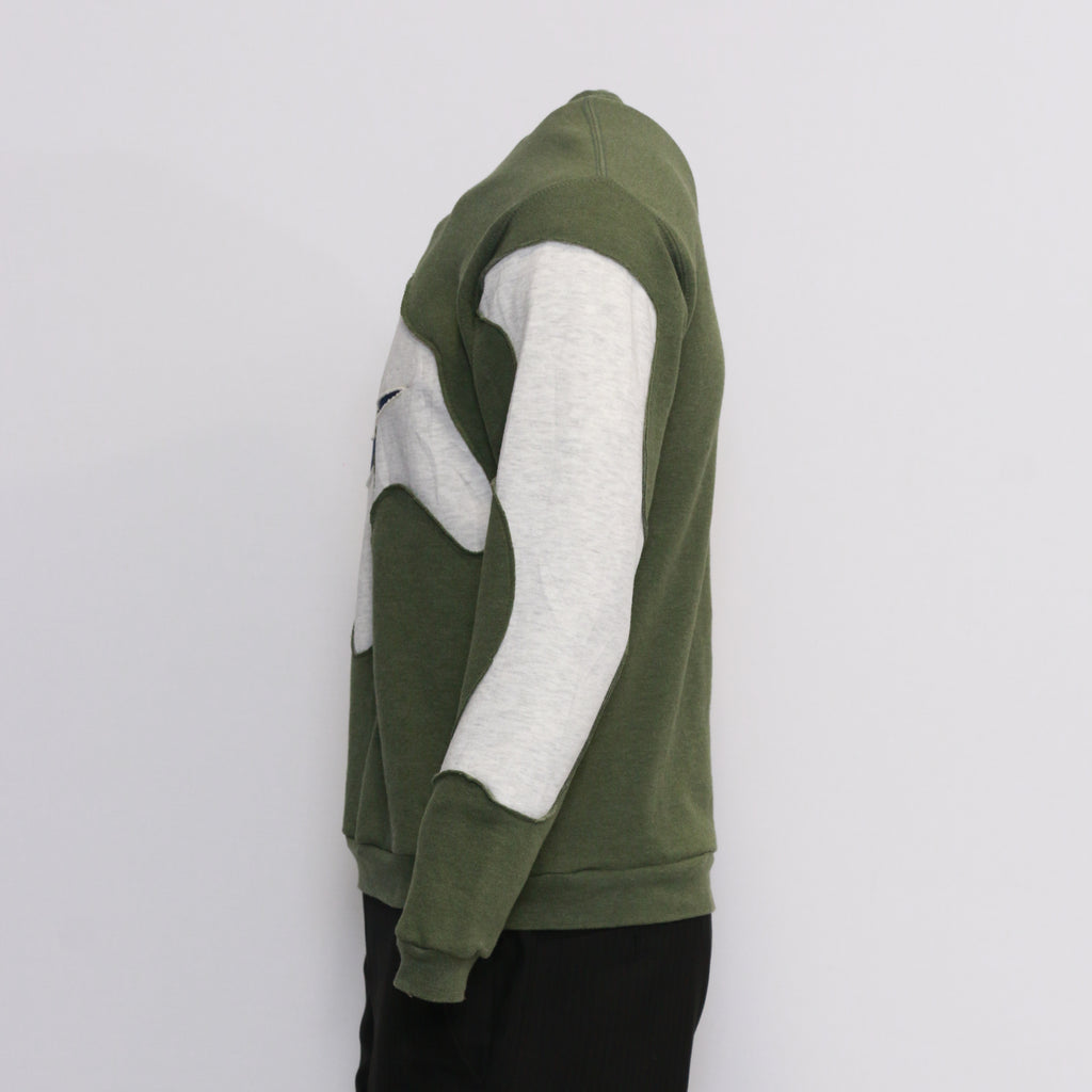 CR614 Reworked Men's Nike Logo Base Fabric Sweatshirt