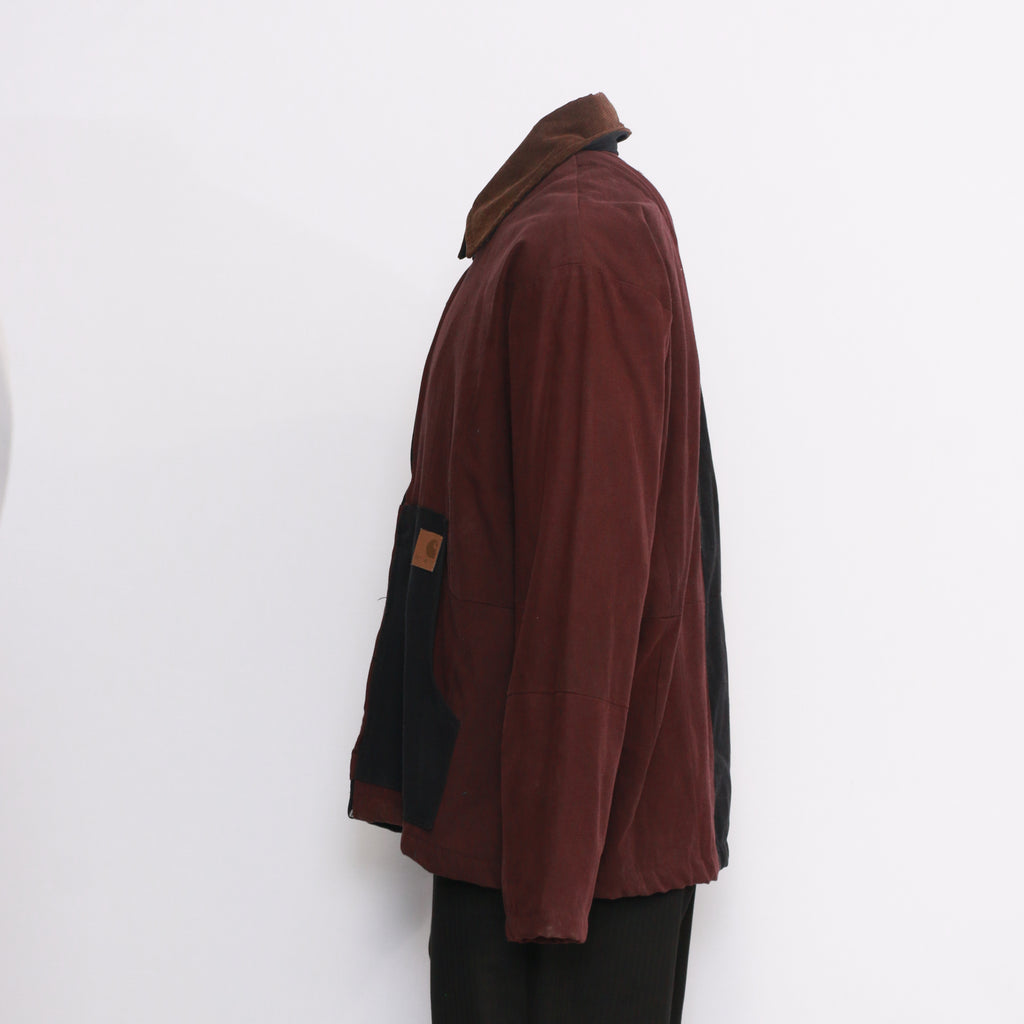 CR203 Added Warmth Reworked Corduroy Double Color Carhartt Jacket