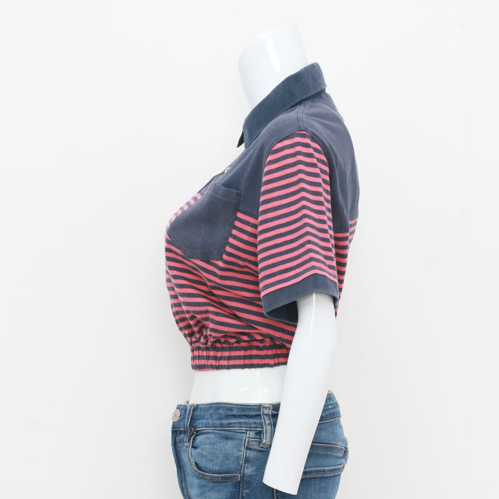 CR1053 Reworked Mix Brand Crop Top T-shirts