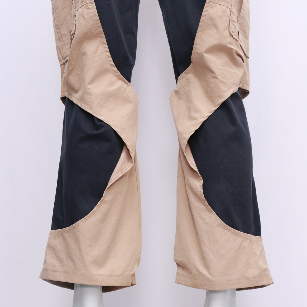 CR9101 Reworked Double Layer Cotton Cargo Pants