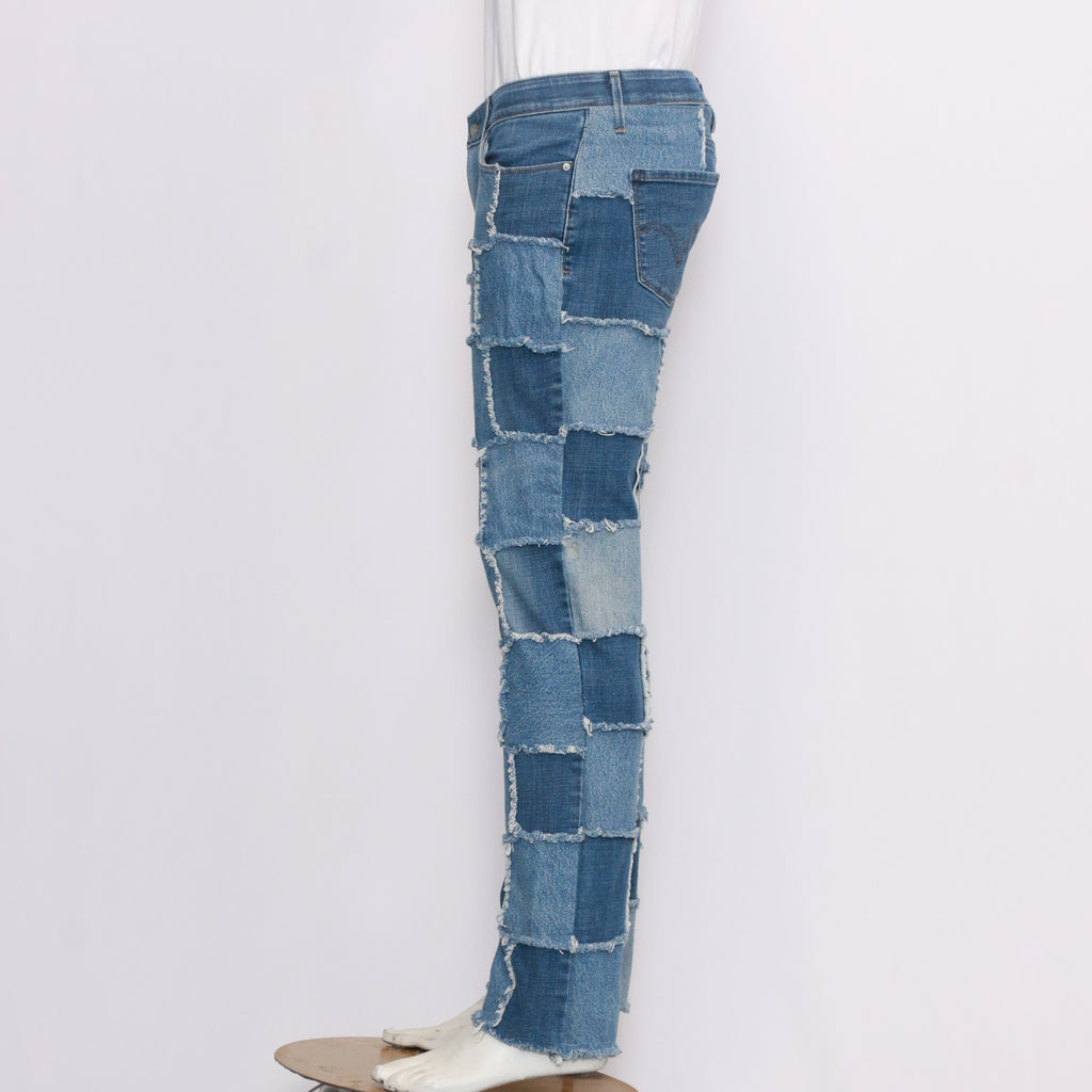 CR153 Reworked Levis Patchwork Jeans for Women