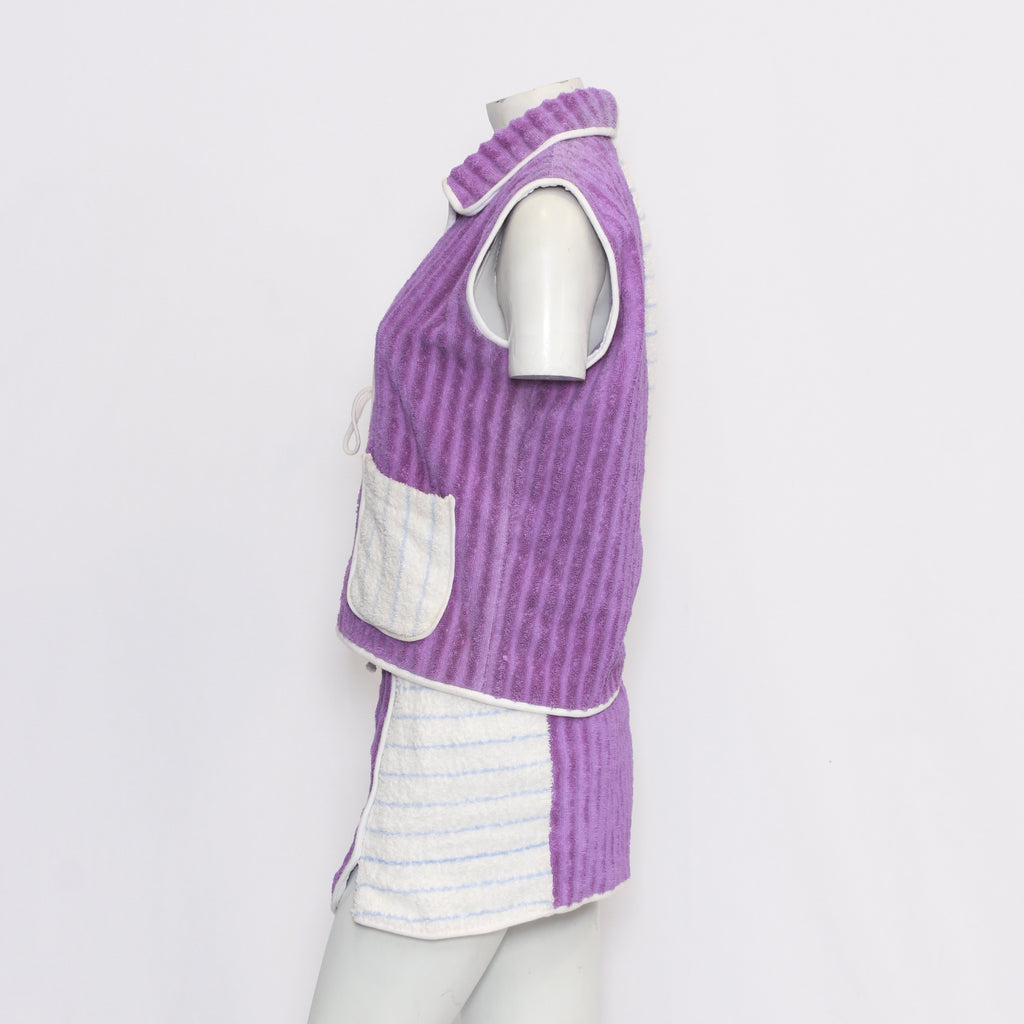 CR874 Summer Style Ladies Beachwear Towel Blouse and Skirt