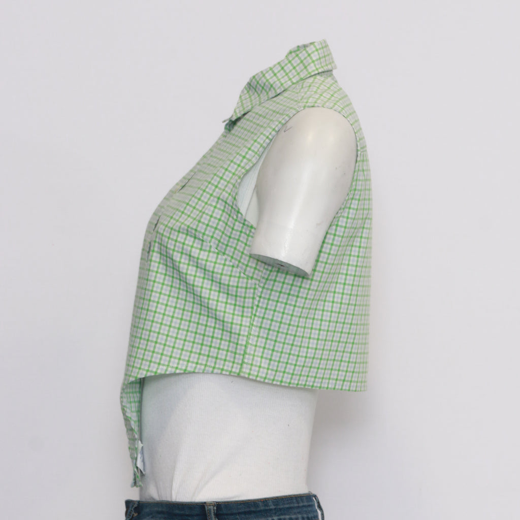 CR168 Reworked Sleeveless Collar Curve Top