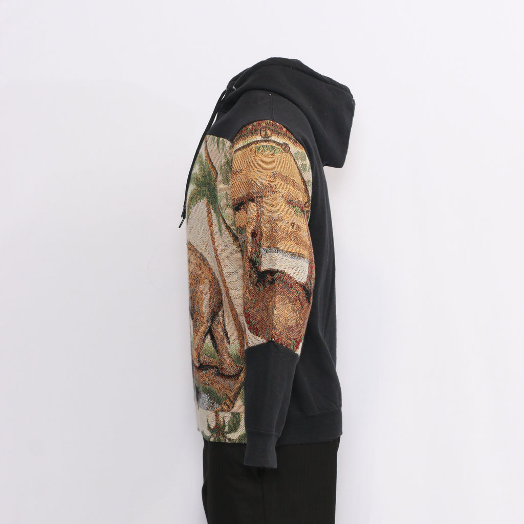 CR1012 Reworked Hoodies With Vintage Blankets Design