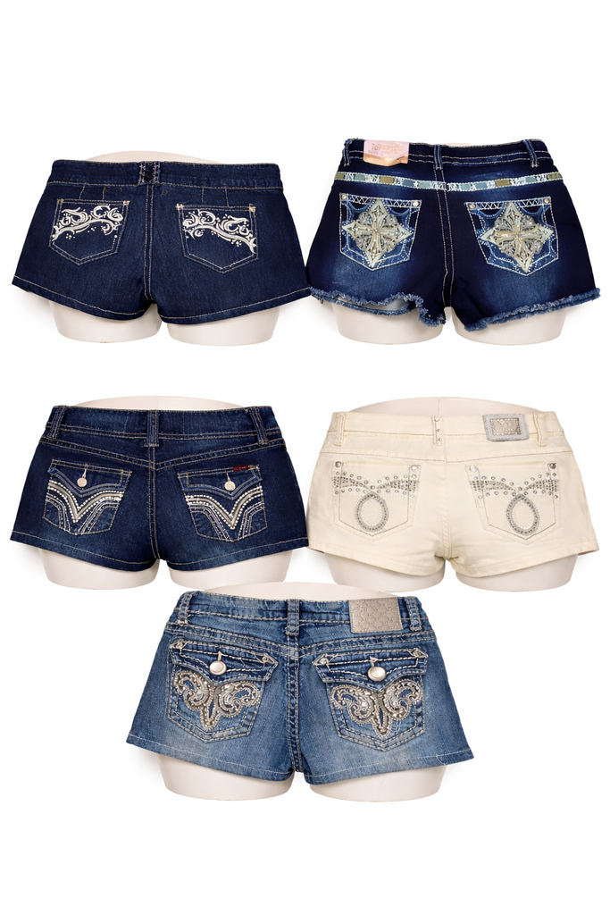 CR7167 Rework Style Y2K Shorts